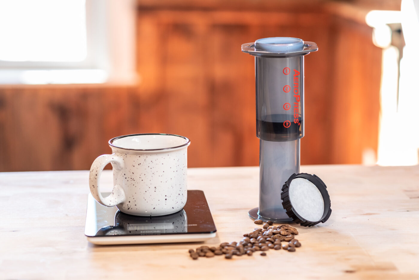 how to make aeropress coffee with paper filter