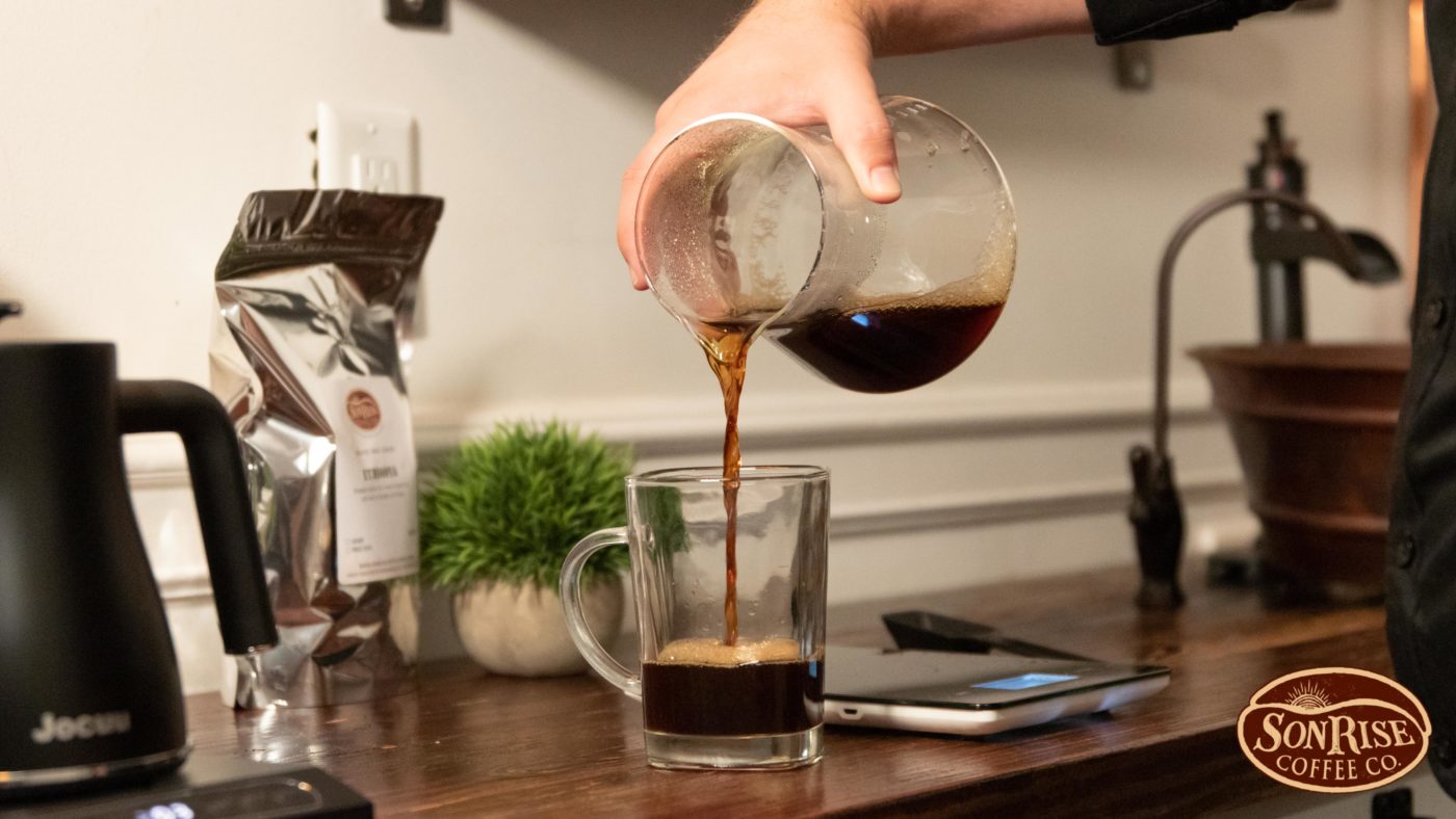 how to brew pour over coffee final product