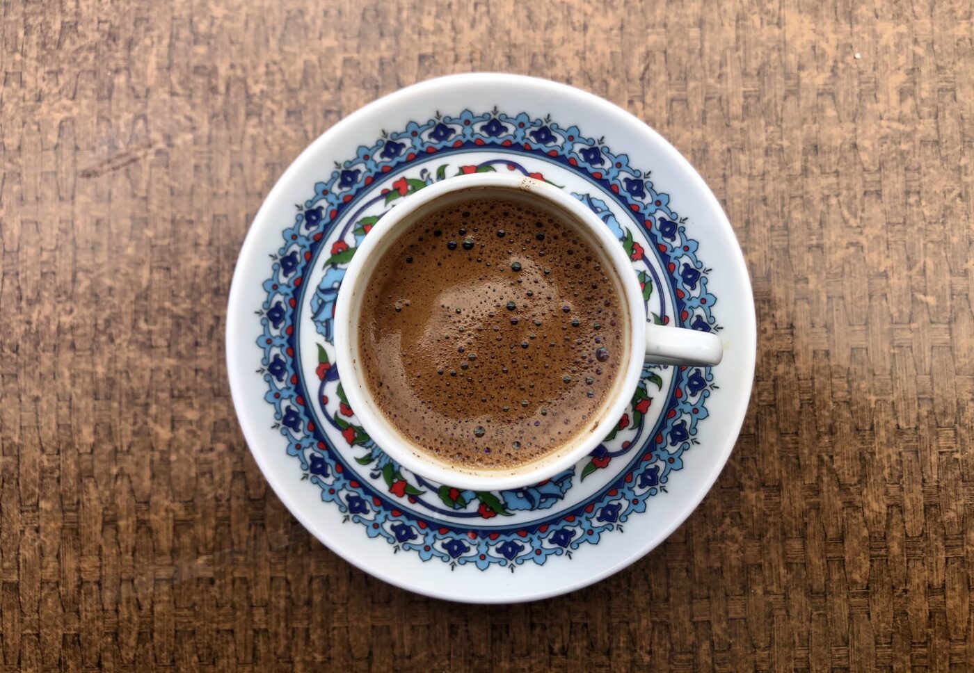 fresh brewed turkish coffee