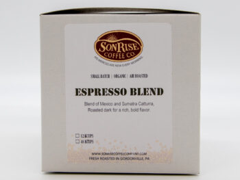 organic coffee espresso blend k cups